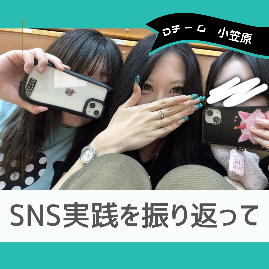 SNS実践を振り返って（Dチーム・小笠原）